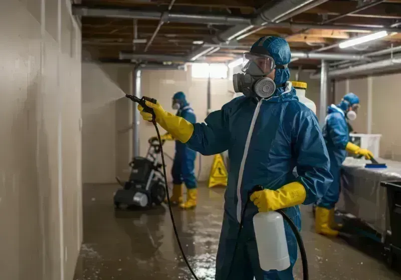 Basement Sanitization and Antimicrobial Treatment process in Indian Hills, CO